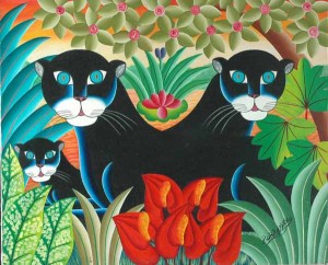 Pierre Maxo, entitled "Panther Family"