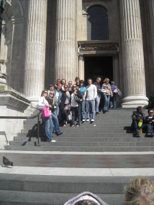 On the steps of St. Paul's