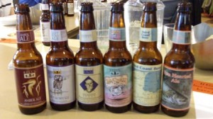 A sample of six different Bell's beers.