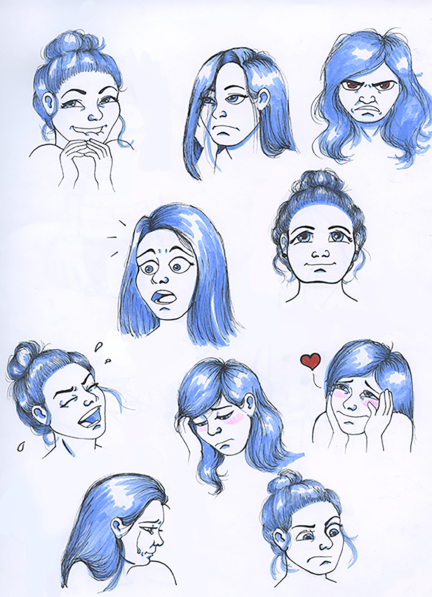 Rachel Fay's Old Character Design Portfolio » Blog Archive » 10 Facial  Expressions