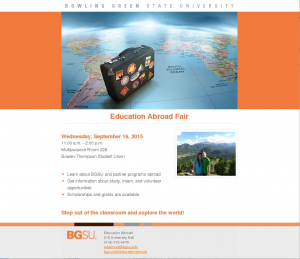 Education Abroad Fair, 09-16-15