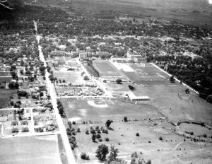 Aerial photo of the golf course.